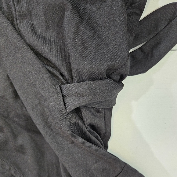 J. Mclaughlin black wrap midi dress women's size small - Picture 6 of 8